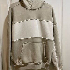 Hollister Beige Boxy Fit Hoodie